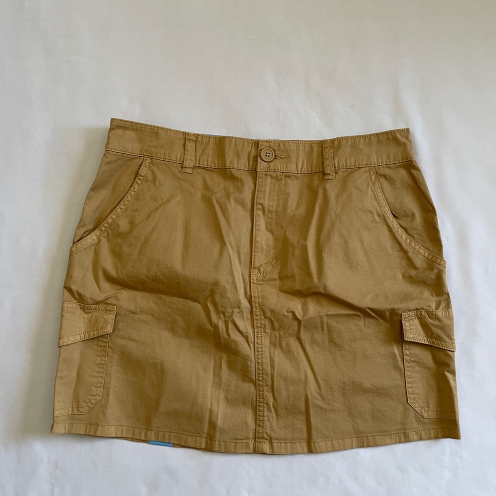 Tan Cargo Skirt